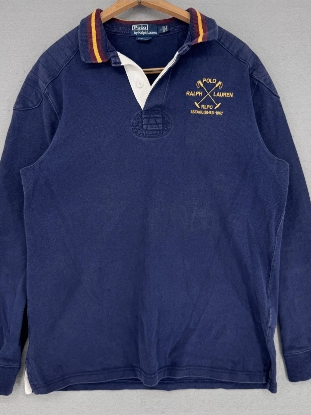 Vintage Polo by Ralph Lauren Rugby Longsleeve Shirt RLPC Embroidery
